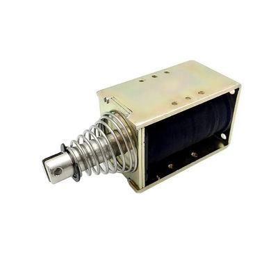 1U578 DC 12V 24V Poderoso Solenoide de marco abierto de empuje y tira lineal con carrera de 10 mm
