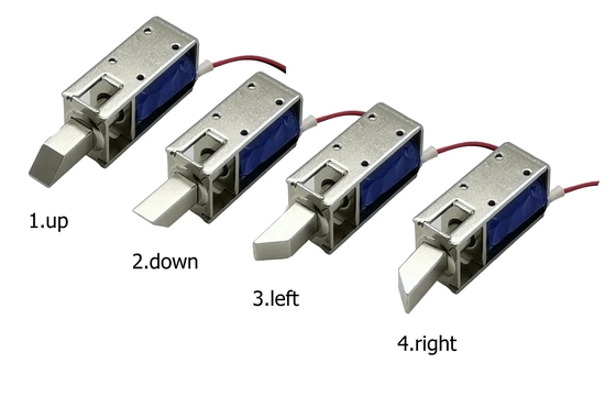 U1054-1D-B Cerradura solenoide para puerta de armario de almacenamiento, carrera de 10 mm, clase de aislamiento B, galvanoplastia