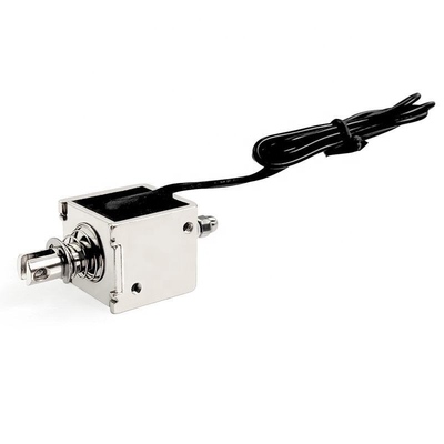 Electroimán solenoide tipo empuje-tracción U-0826B Fuerza de empuje electroimán lineal de marco abierto Imán eléctrico de elevación por succión
