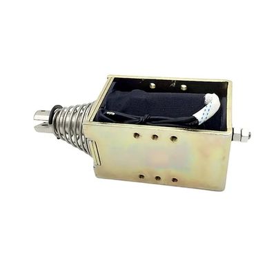 1U578 DC 12V 24V Poderoso Solenoide de marco abierto de empuje y tira lineal con carrera de 10 mm