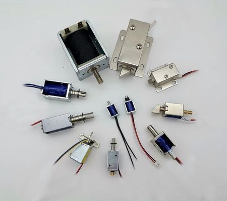 OEM / ODM aceptable Solenoide de potencia continua 0415-2 5V 6V 12V 24V 3mm de carrera Mini empuje y tira electromagnético