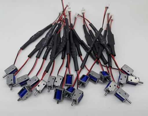 OEM / ODM aceptable Solenoide de potencia continua 0415-2 5V 6V 12V 24V 3mm de carrera Mini empuje y tira electromagnético