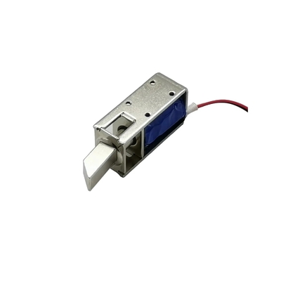 U1054-1D-B Cerradura solenoide para puerta de armario de almacenamiento, carrera de 10 mm, clase de aislamiento B, galvanoplastia