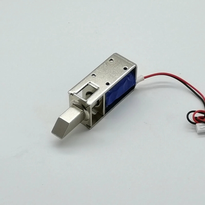 U1054-1D-B Cerradura solenoide para puerta de armario de almacenamiento, carrera de 10 mm, clase de aislamiento B, galvanoplastia