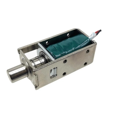 1054-4b DC 12/24 Volt Normalmente cerrado Mini Push Pull Cerradura de solenoide para el gabinete