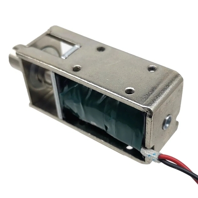 1054-4b DC 12/24 Volt Normalmente cerrado Mini Push Pull Cerradura de solenoide para el gabinete