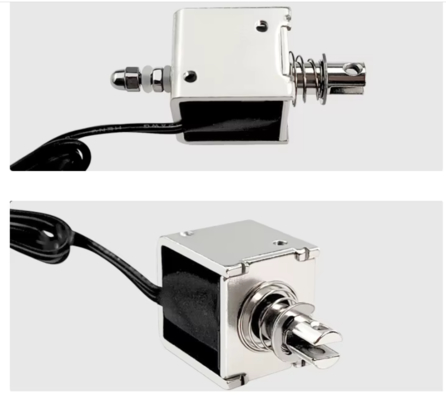Electroimán solenoide tipo empuje-tracción U-0826B Fuerza de empuje electroimán lineal de marco abierto Imán eléctrico de elevación por succión