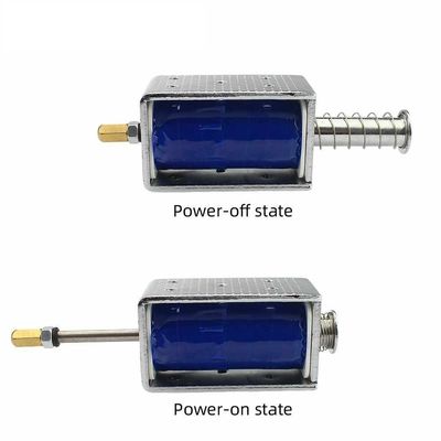 12V24V electromagnético de solenoide empuje tira a través del tipo de imán Long Stroke 30mm U1264B pequeña válvula electromagnética
