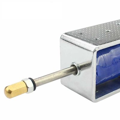12V24V electromagnético de solenoide empuje tira a través del tipo de imán Long Stroke 30mm U1264B pequeña válvula electromagnética