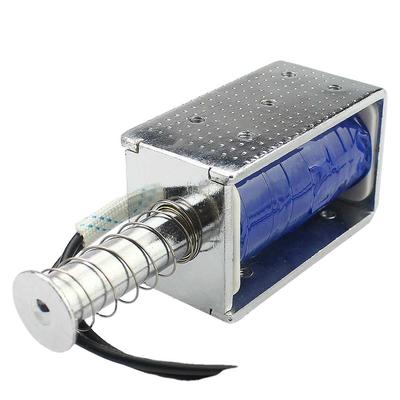 12V24V electromagnético de solenoide empuje tira a través del tipo de imán Long Stroke 30mm U1264B pequeña válvula electromagnética