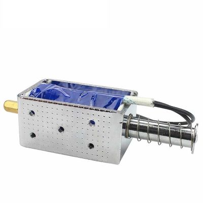 12V24V electromagnético de solenoide empuje tira a través del tipo de imán Long Stroke 30mm U1264B pequeña válvula electromagnética