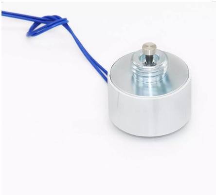 Solenoide de alimentación de CC fácil de instalar para sistemas de cerraduras de armarios y taquillas